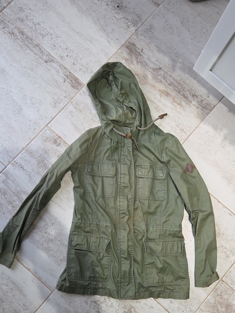 Beaver Canoe Olive Green Hooded Utility Jacket